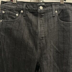 Re/Done Striped Flare Riding Jeans 29